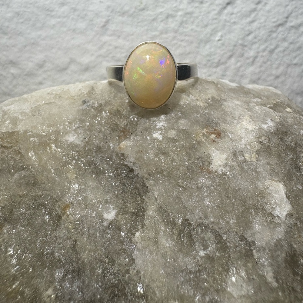Ethiopian Opal Ring - image 1
